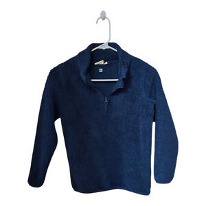 Mountain Warehouse Half-Zip Blue Kids Fleece Ages 9-10 Years